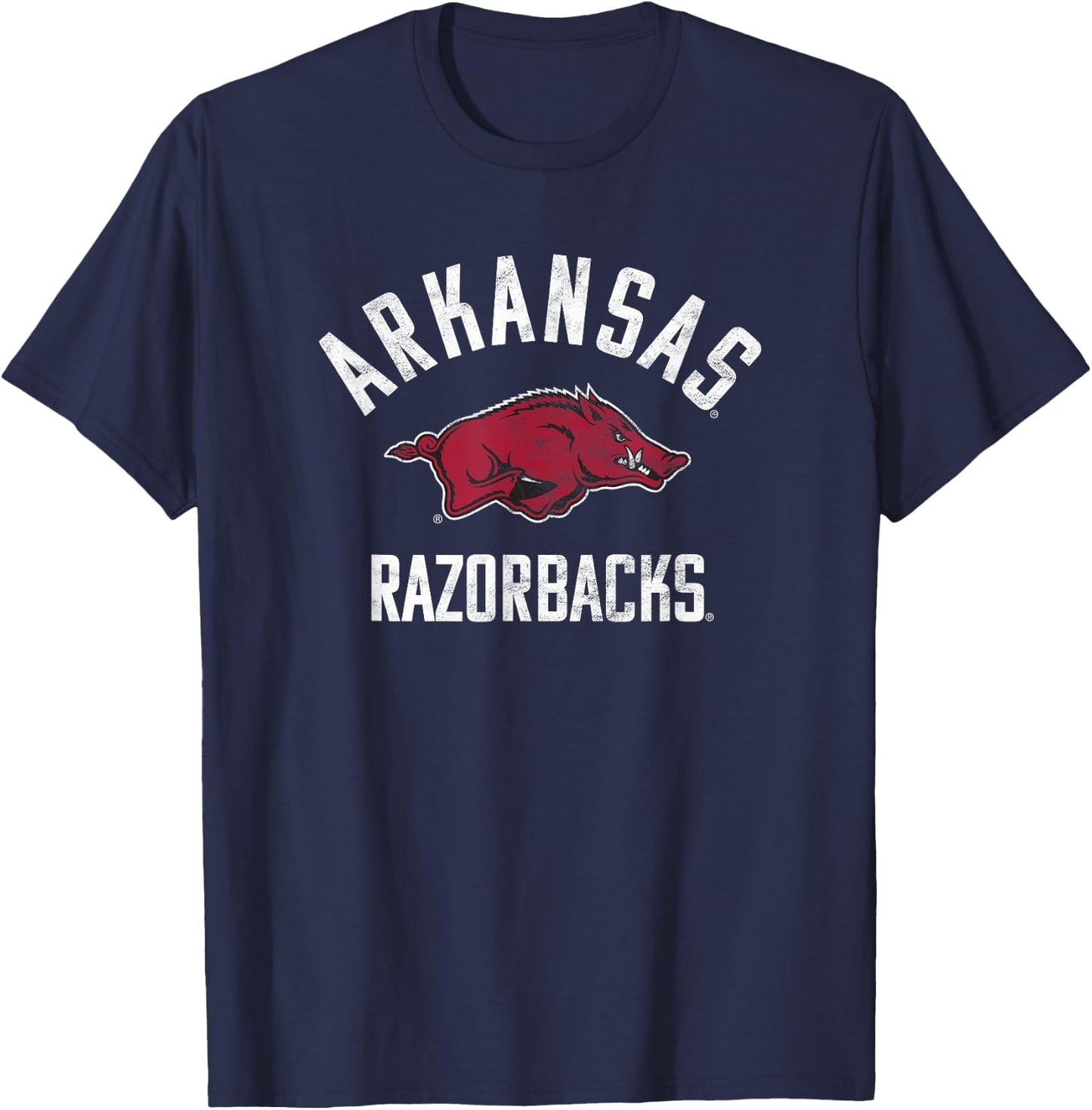 University of Arkansas Razorbacks Large T-Shirt - T-Shirt | Navy