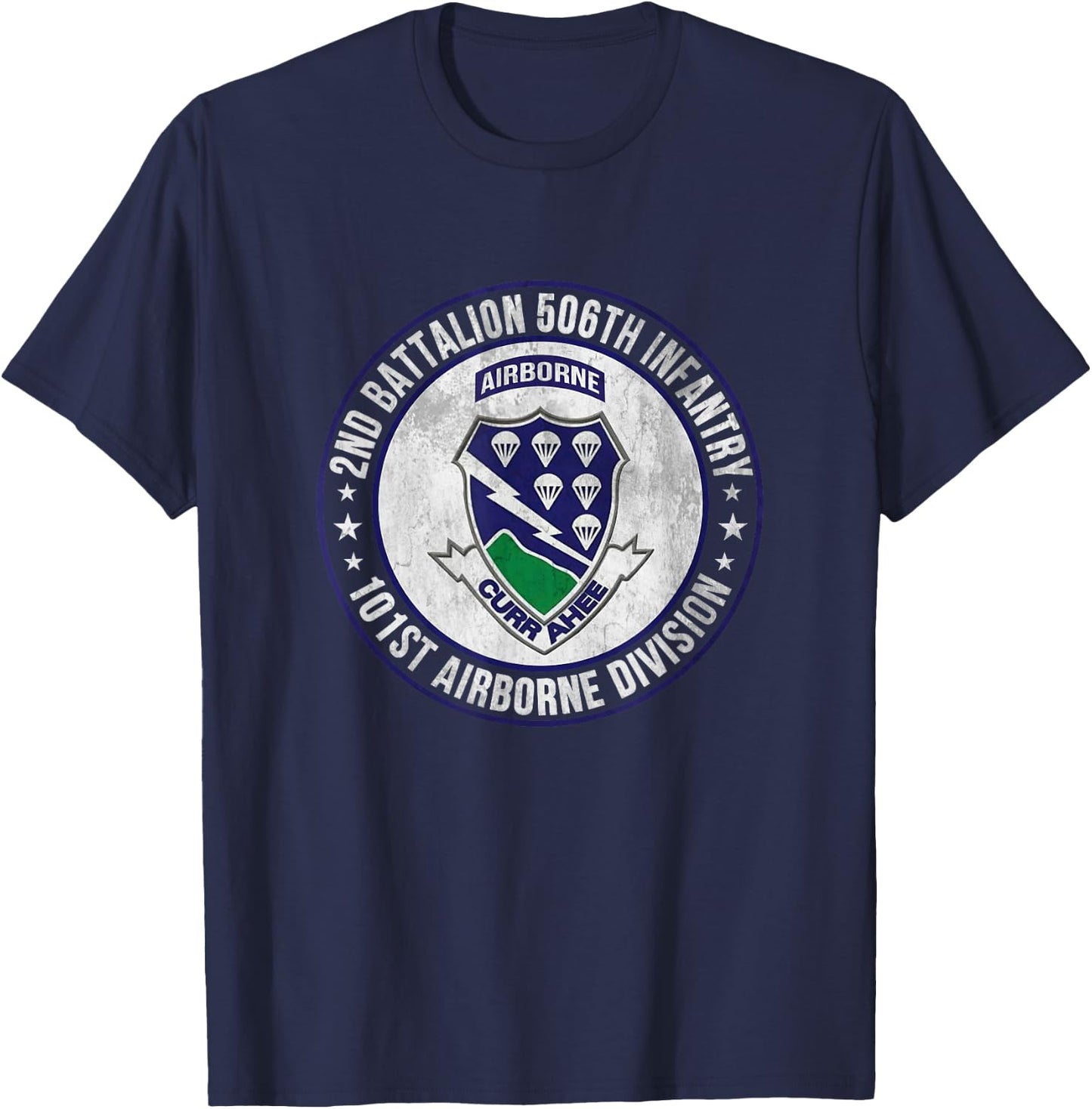 2nd Battalion 506th Infantry 101st Airborne Division Veteran T-Shirt - T-Shirt | Navy