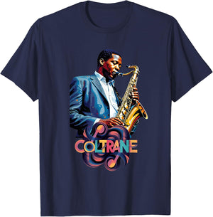 Yes, I Speak Coltrane - Jazz Music Lover T-Shirt - T-Shirt | Navy