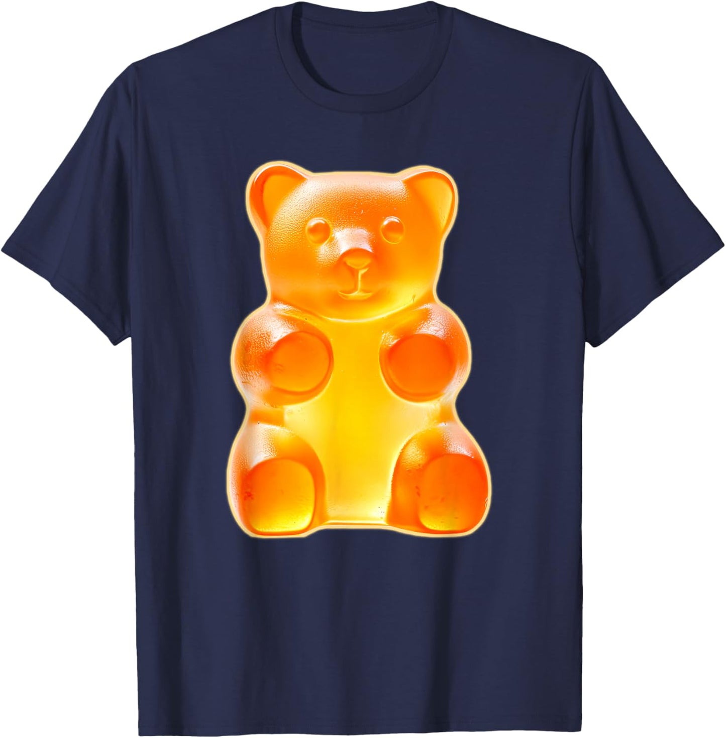 Orange Gummy Bear T-Shirt - T-Shirt | Navy