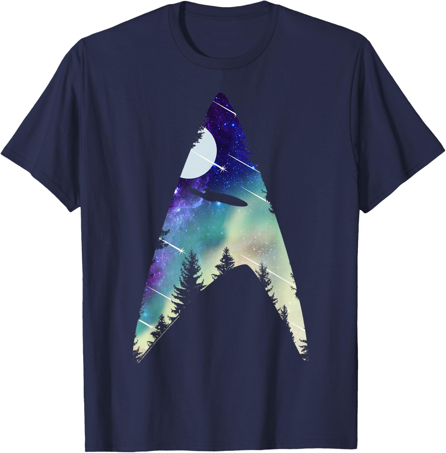 Star Trek: The Next Generation Starfleet Galactic Insignia T-Shirt - T-Shirt | Navy