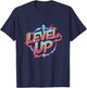 Retro Gaming Level Up Boys Girls Men Women T-Shirt - T-Shirt | Navy
