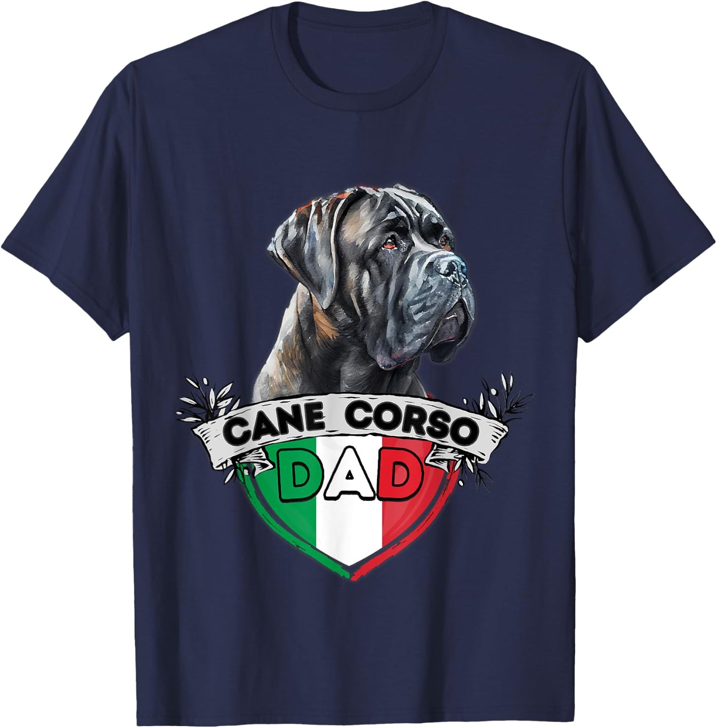 Cane Corso Dad T-Shirt - T-Shirt | Navy