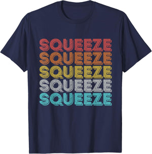 Vintage Retro Squeeze T-Shirt - T-Shirt | Navy