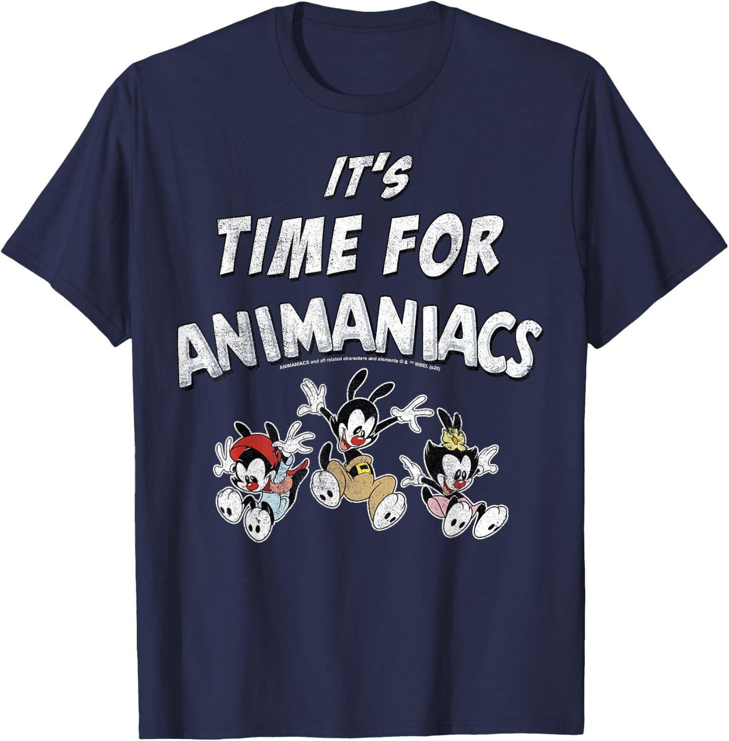Animaniacs It's Time For Animaniacs Group Shot T-Shirt - T-Shirt | Navy