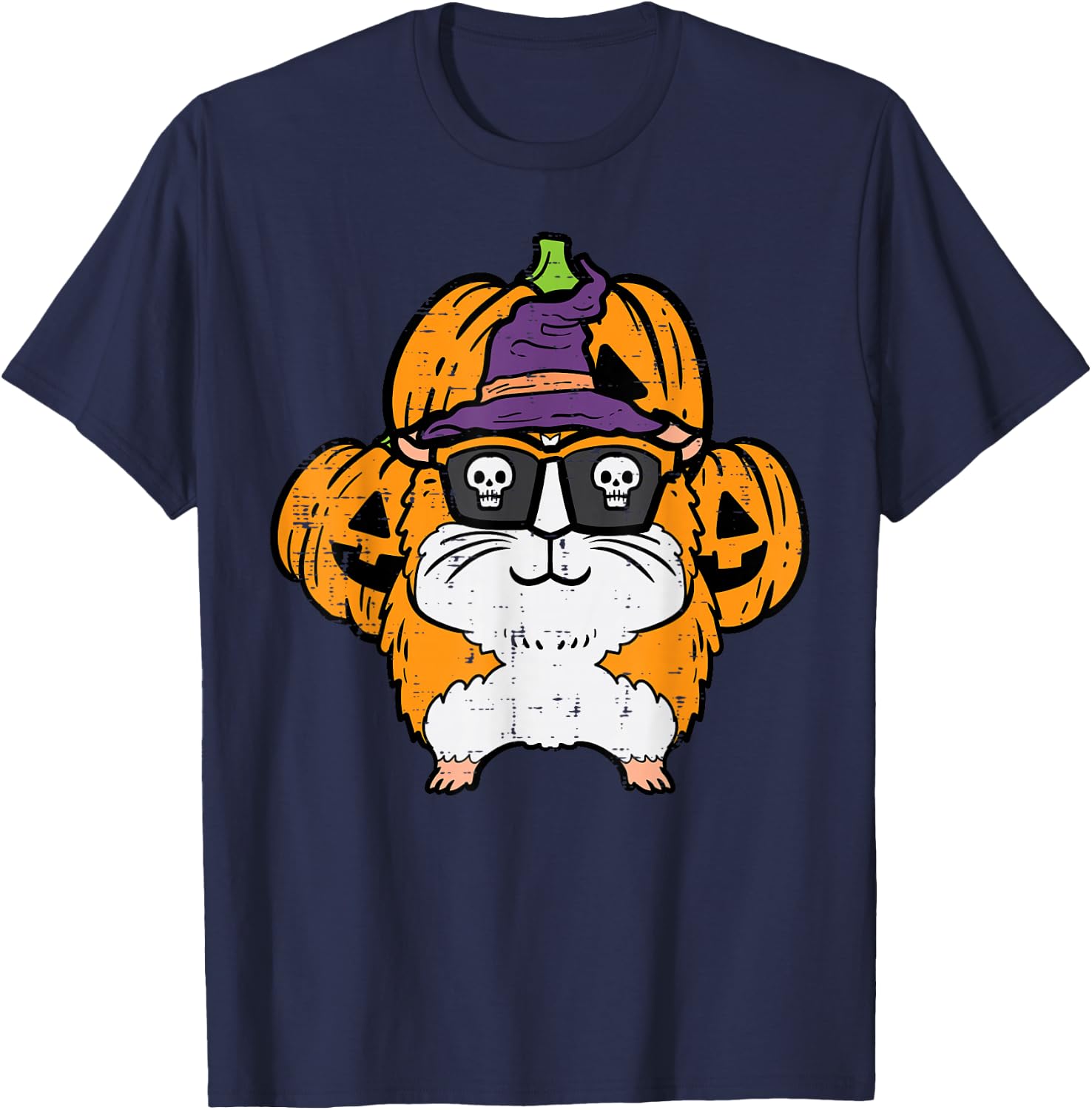 Halloween Guinea Pig Cavy Costume Boys Girls Kids Women Men T-Shirt - T-Shirt | Navy