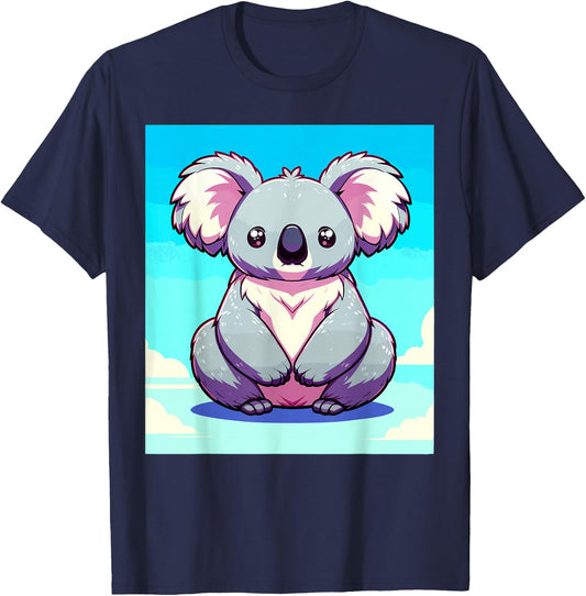 Japanese Anime Aesthetic Koala Lover Gear Koala T-Shirt - T-Shirt | Navy