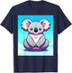 Japanese Anime Aesthetic Koala Lover Gear Koala T-Shirt - T-Shirt | Navy