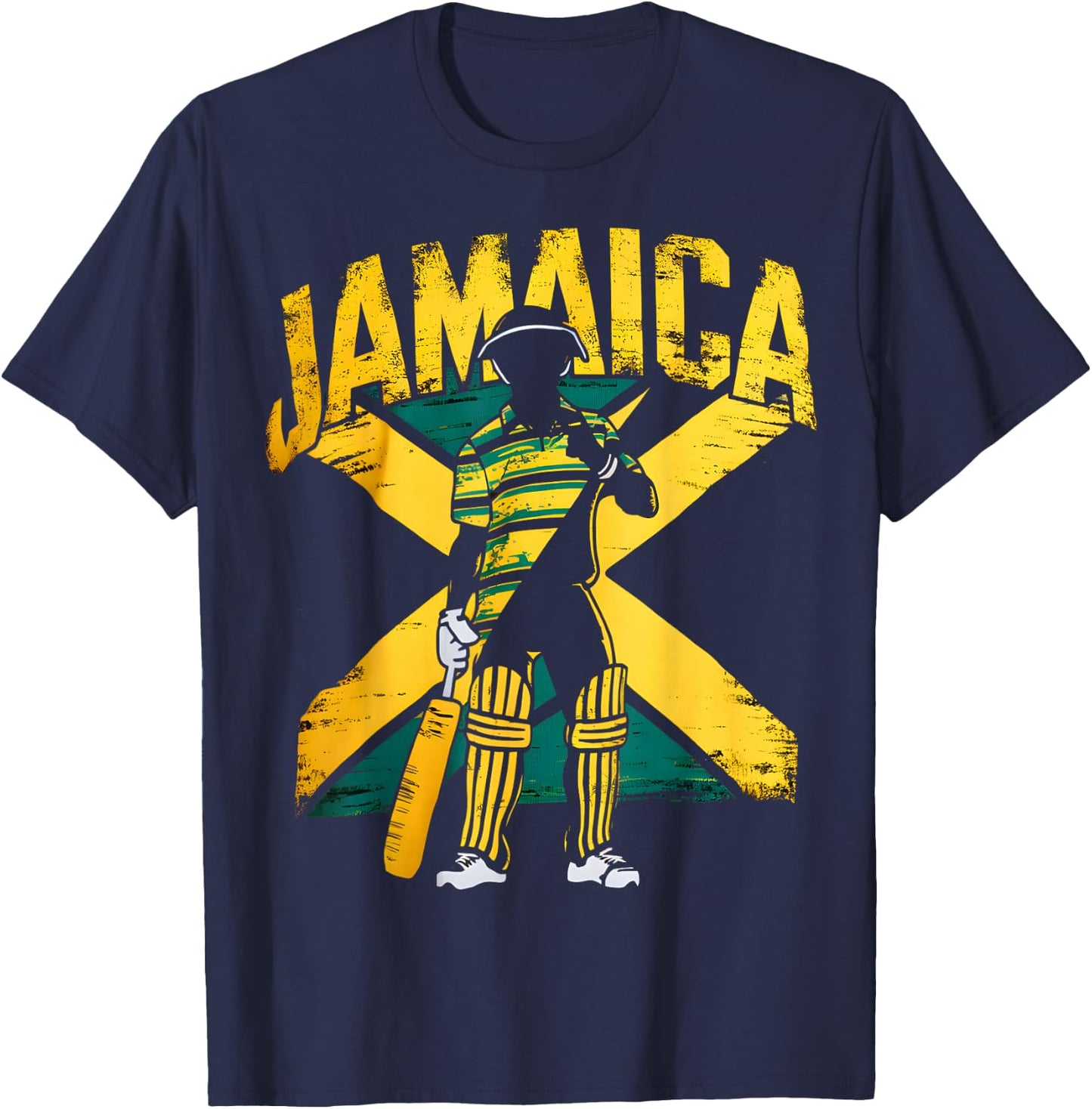 Jamaica Cricket T-Shirt - T-Shirt | Navy