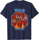 Steven Rhodes Yoga for Beginners Baphomet Demon Dark Humor T-Shirt - T-Shirt | Navy