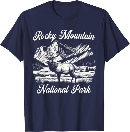 Rocky Mountain National Park T-Shirt - T-Shirt | Navy