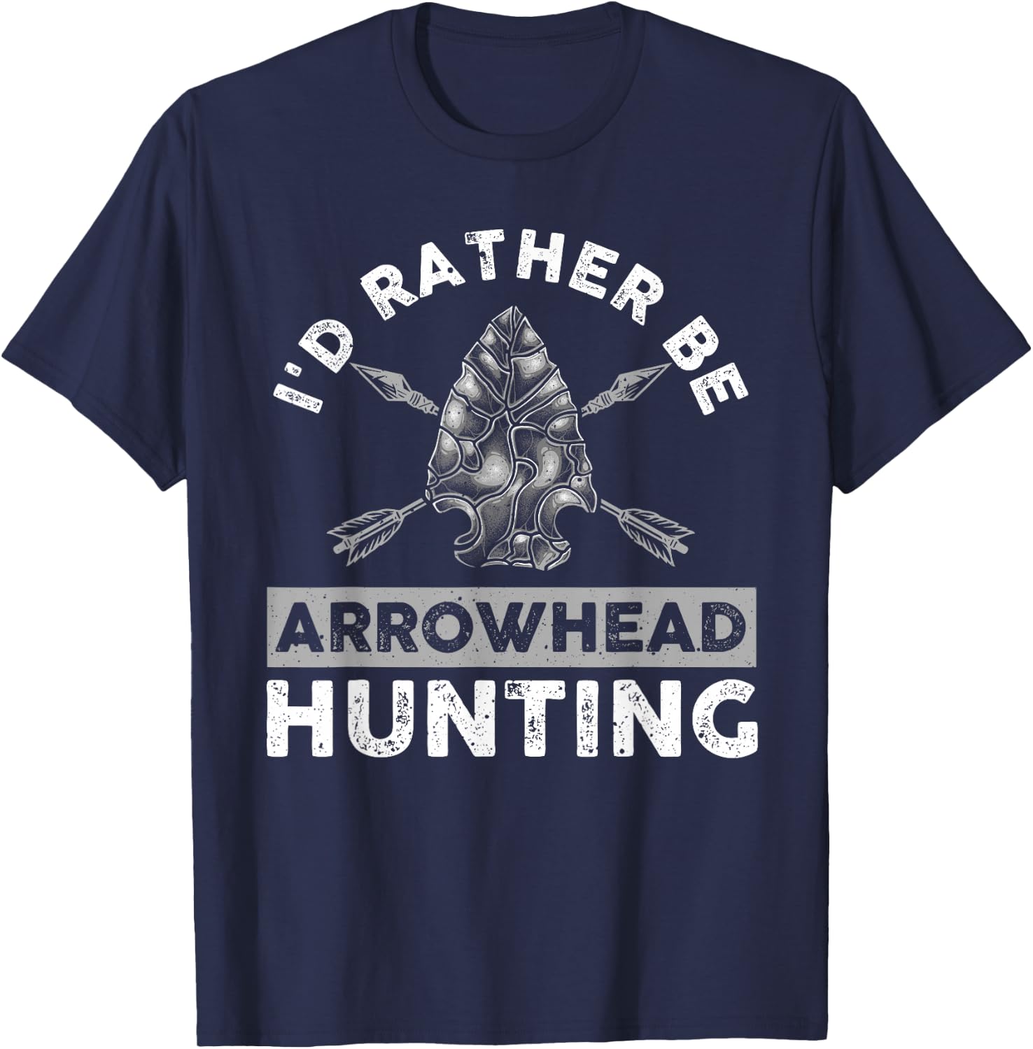 Cool Arrowhead Design Women Arrowhead Hunting Lovers T-Shirt - T-Shirt | Navy