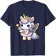 Unicorn Fairy Birthday Unicorn Party Girls Outfit T-Shirt - T-Shirt | Navy