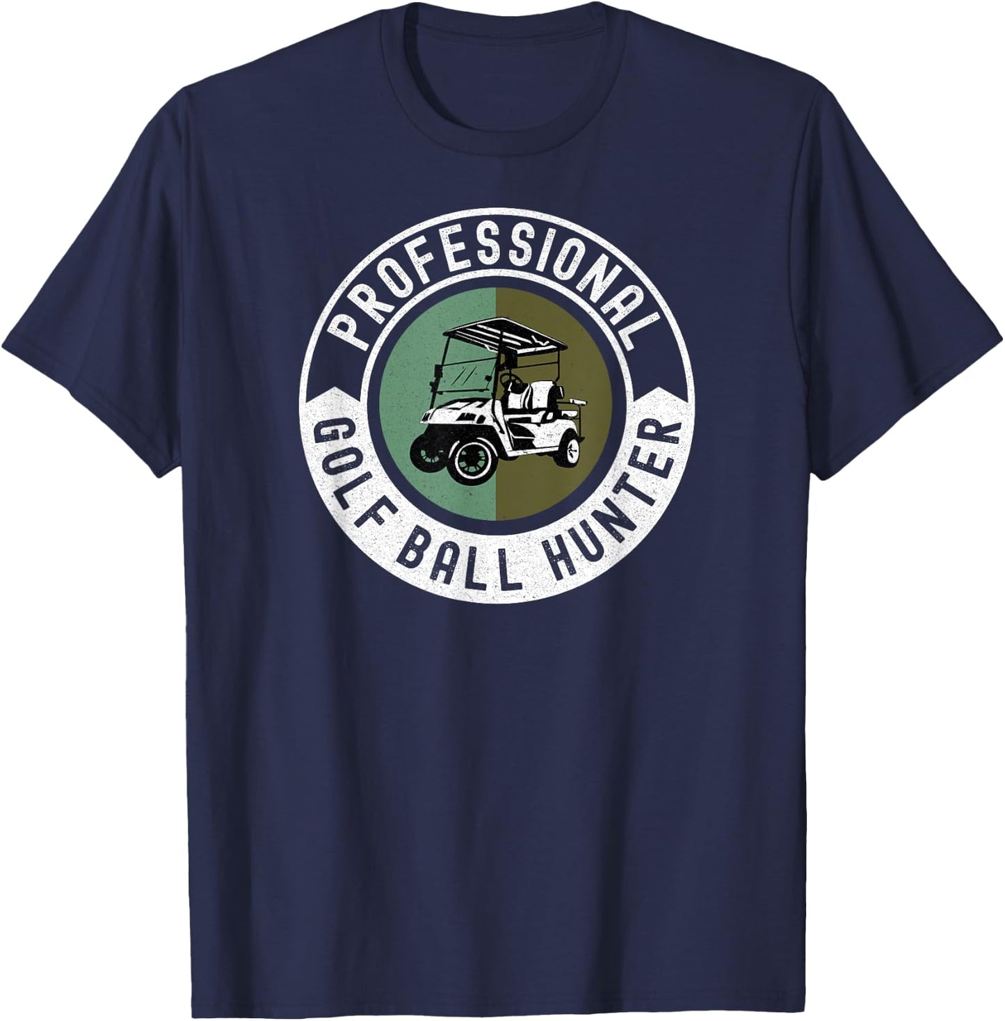 Professional Golf Ball Hunter - Funny Golf T-Shirt - T-Shirt | Navy