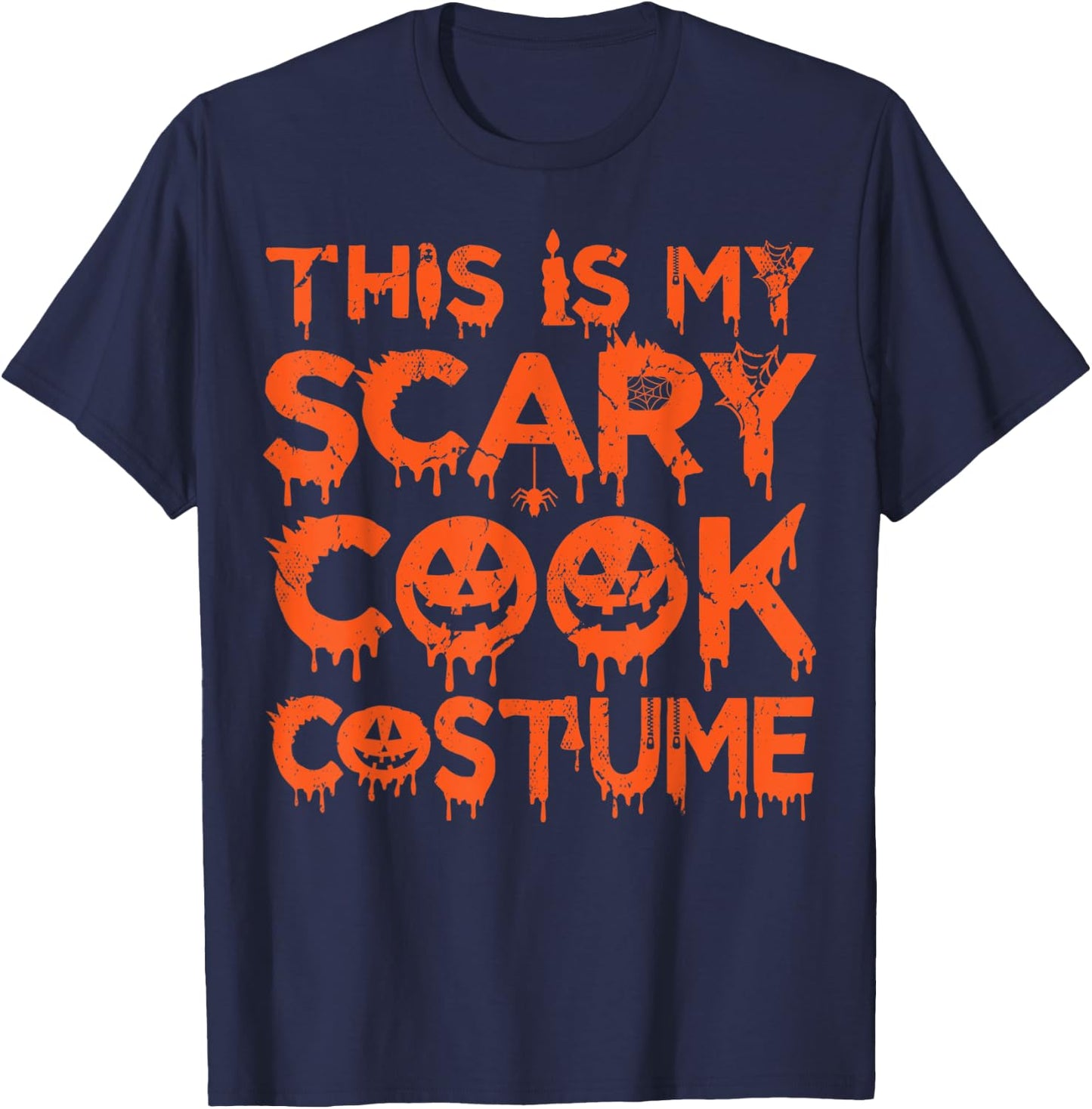 This Is My Scary Cook Costume T-Shirt - T-Shirt | Navy