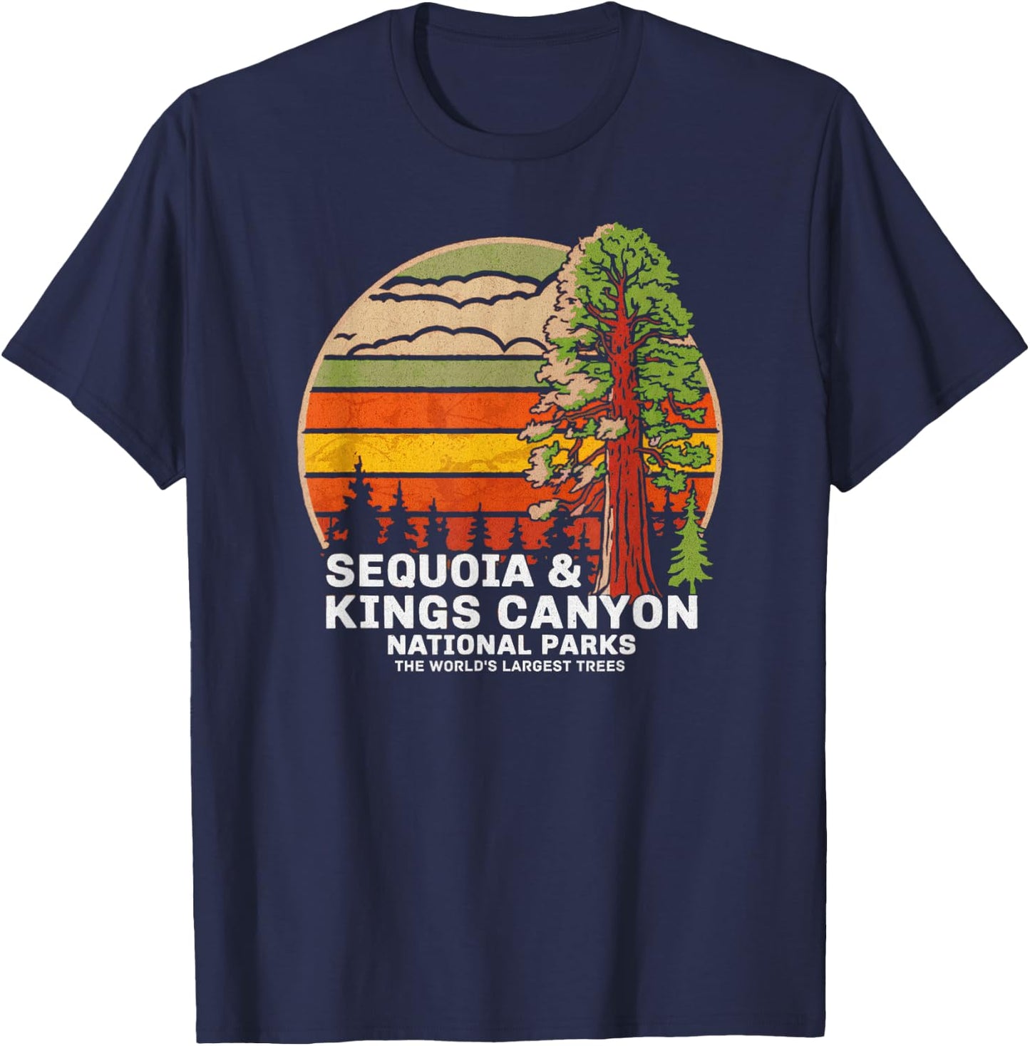Sequoia Kings Canyon National Parks T-Shirt - T-Shirt | Navy
