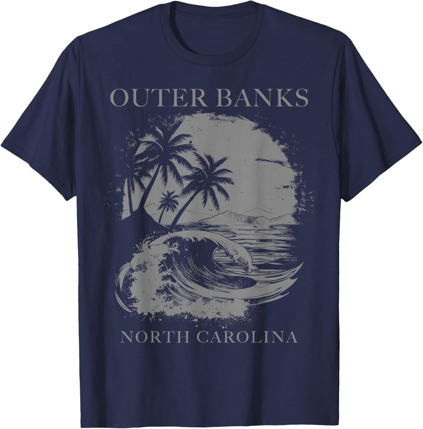 Outer Banks North Carolina T-Shirt - T-Shirt | Navy
