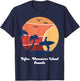 Tofino Vancouver Island Canada Surfing Vintage Surfer Beach T-Shirt - T-Shirt | Navy
