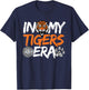 In My Tigers Era Back to School Mascot Spirit Game Vintage T-Shirt - T-Shirt | Navy