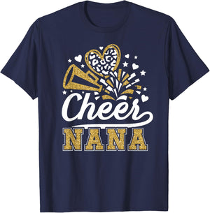 Cheer Nana of A Cheerleader Nana Grandma Cheerleading Nana T-Shirt - T-Shirt | Navy