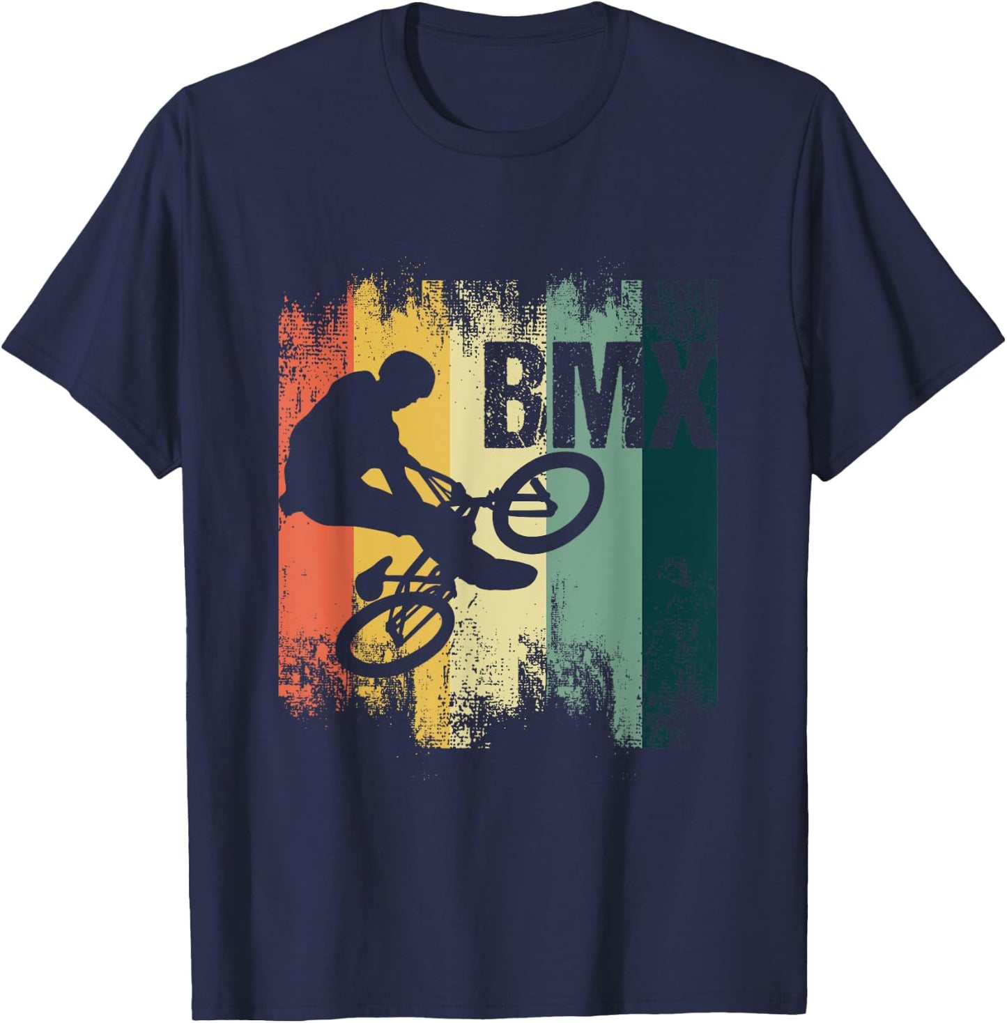 BMX Bicycle Bike Biker Cycling Bicycle Cyclist Bike Gift T-Shirt - T-Shirt | Navy