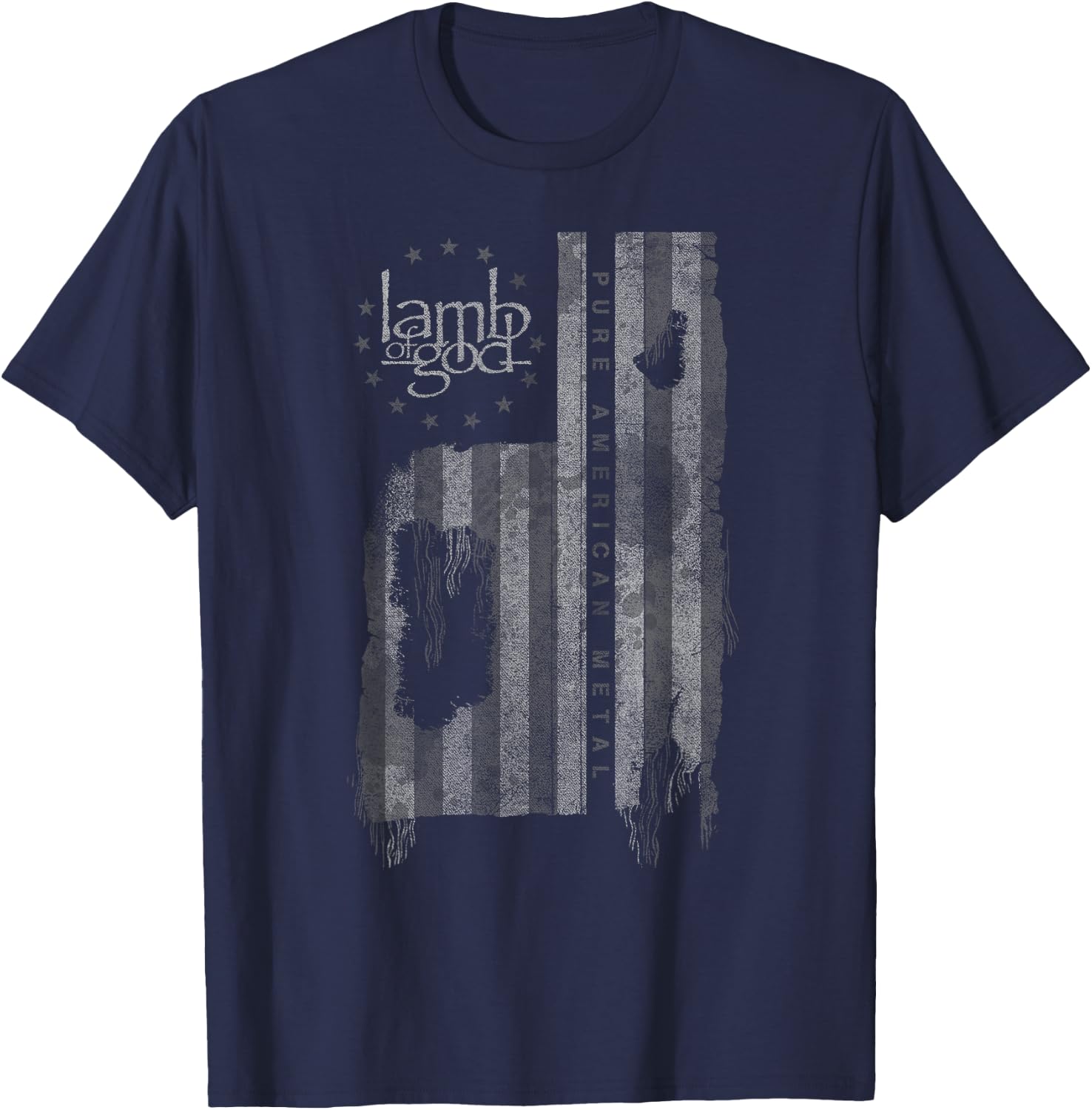 Lamb of God – Pure American Metal Colonia T-Shirt - T-Shirt | Navy