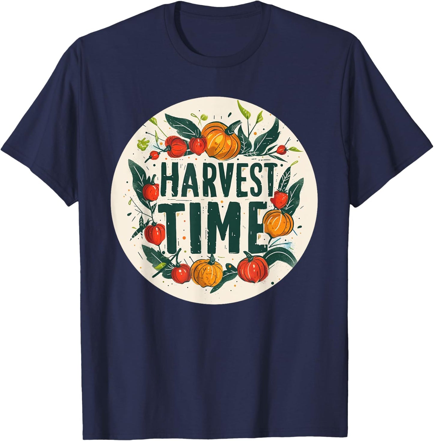 Harvest Time Costume for Farmer and Harvest Season Lovers T-Shirt - T-Shirt | Navy
