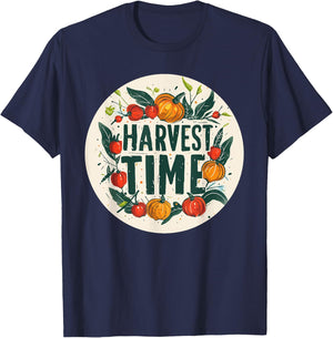 Harvest Time Costume for Farmer and Harvest Season Lovers T-Shirt - T-Shirt | Navy