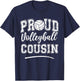Proud Volleyball Cousin Funny College That's My Nephew T-Shirt - T-Shirt | Navy