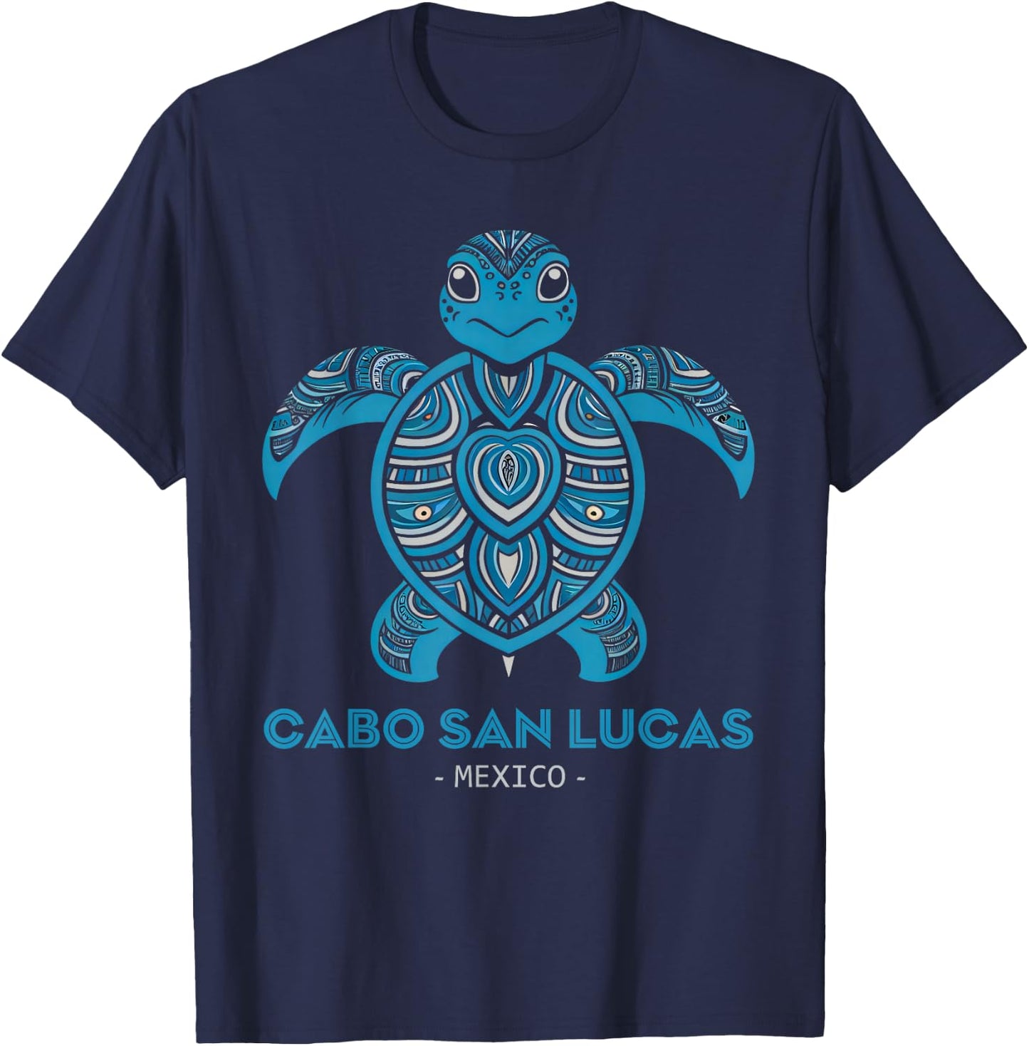Cabo San Lucas Mexico Sea Turtle T-Shirt - T-Shirt | Navy