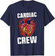 Cardiac Crew Heart Nursing Cardiology Nurses Cardiac Nurse T-Shirt - T-Shirt | Navy