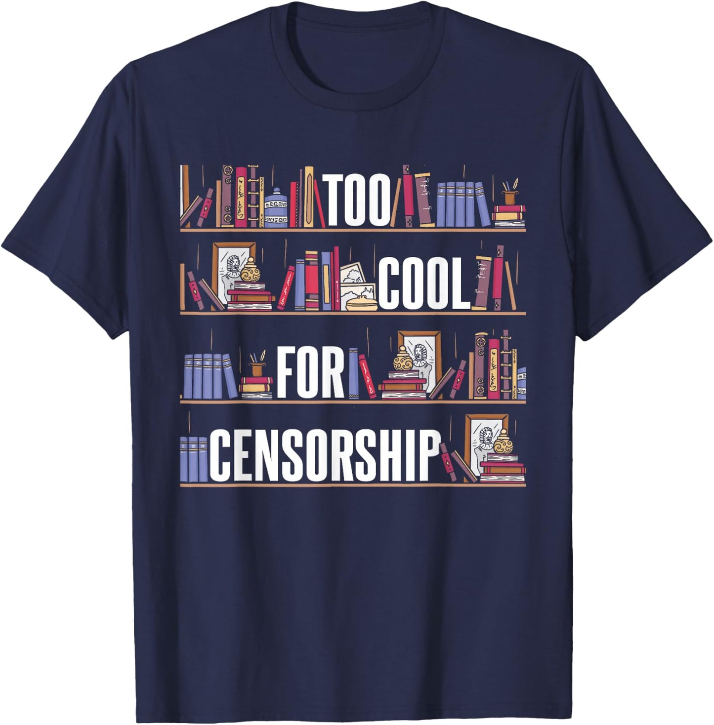 Banned Books T-Shirt - T-Shirt | Navy