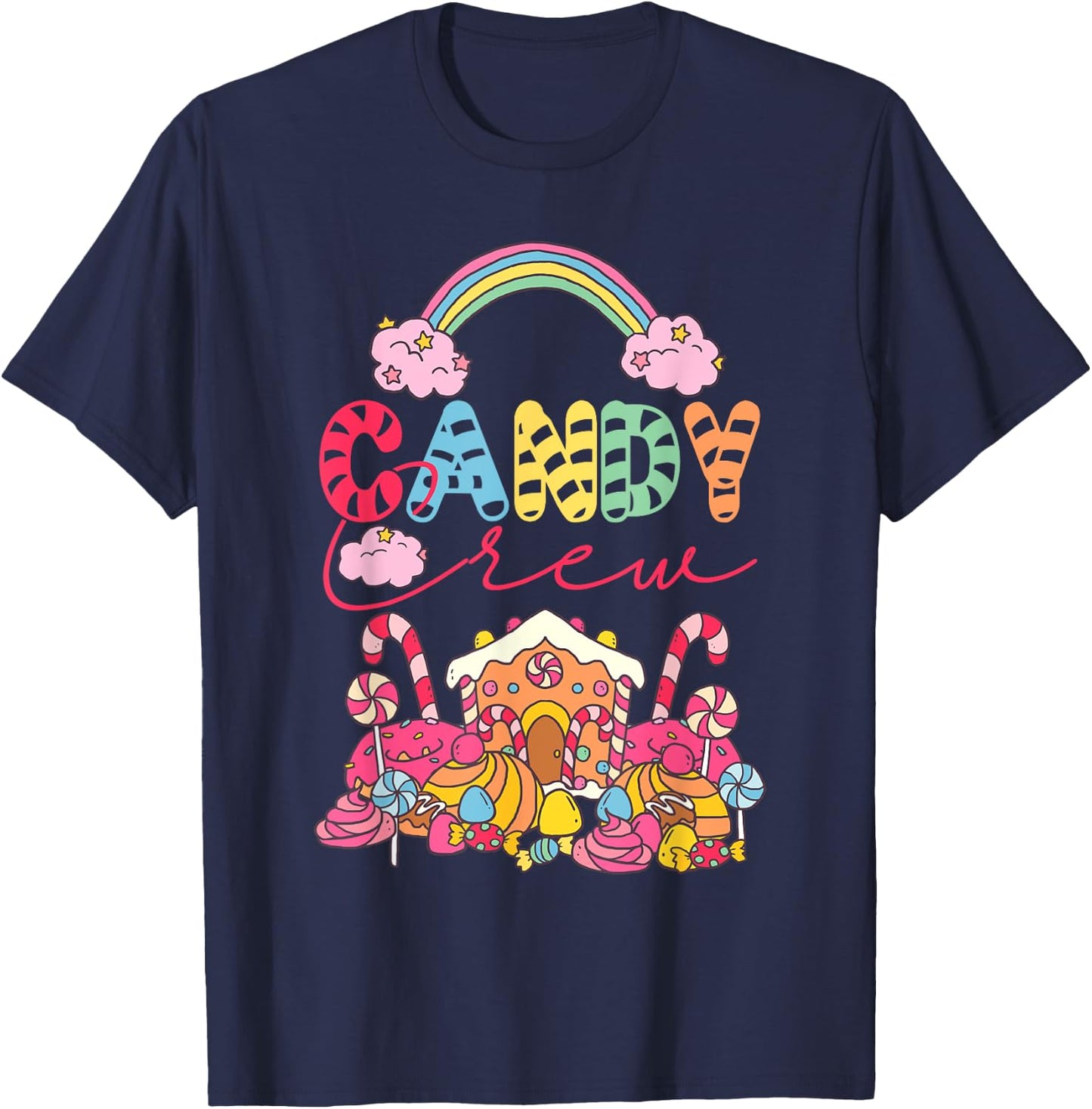 Candy Land Candy Crew Decorations Sweetie Candy Squad T-Shirt - T-Shirt | Navy