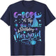 G-Pop Of The Birthday Mermaid Bday Party Mermaid T-Shirt - T-Shirt | Navy