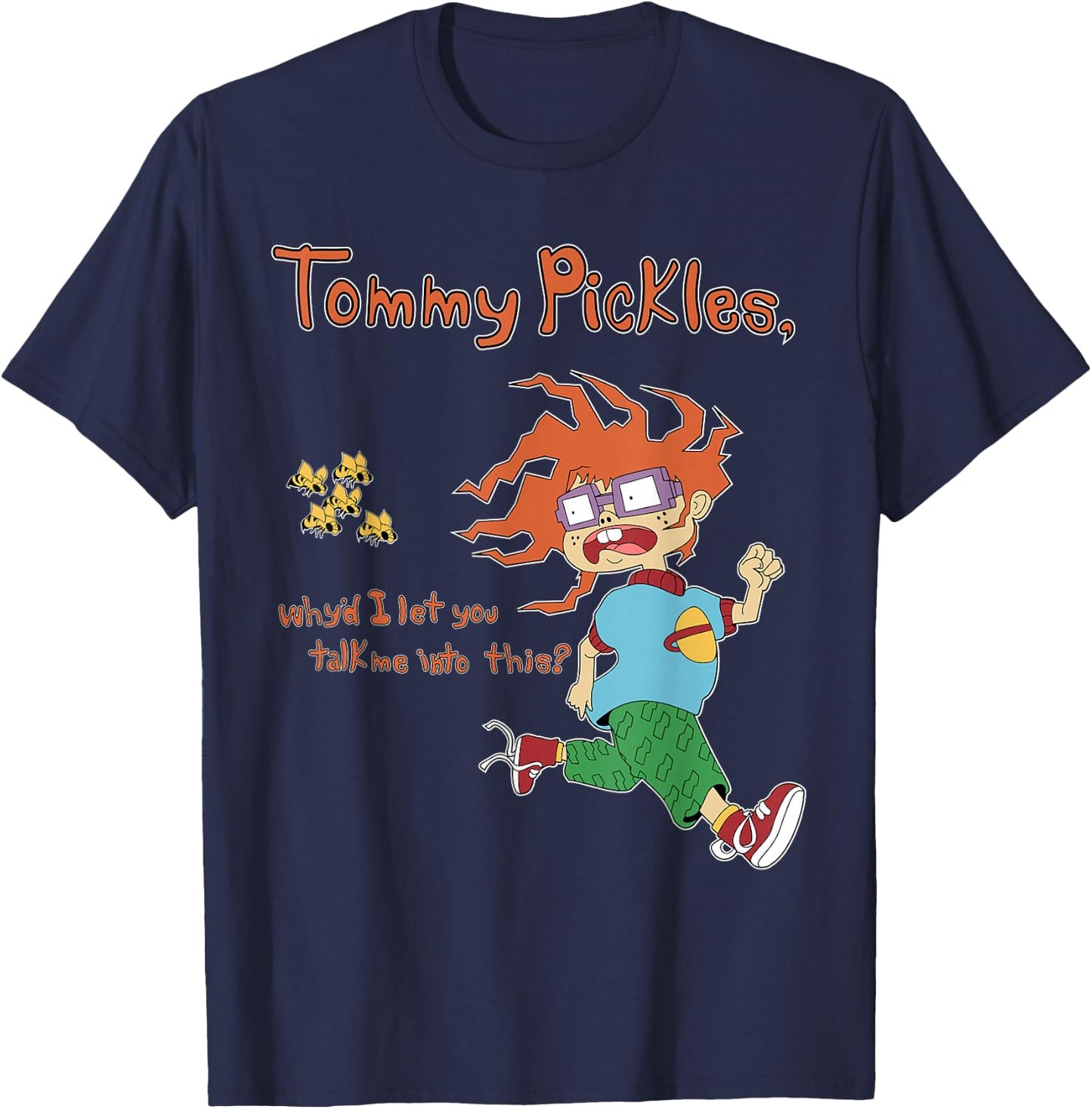 Mademark x Rugrats - Chuckie “Tommy Pickles, Why’d I Let You Talk Me Into This” T-Shirt - T-Shirt | Navy