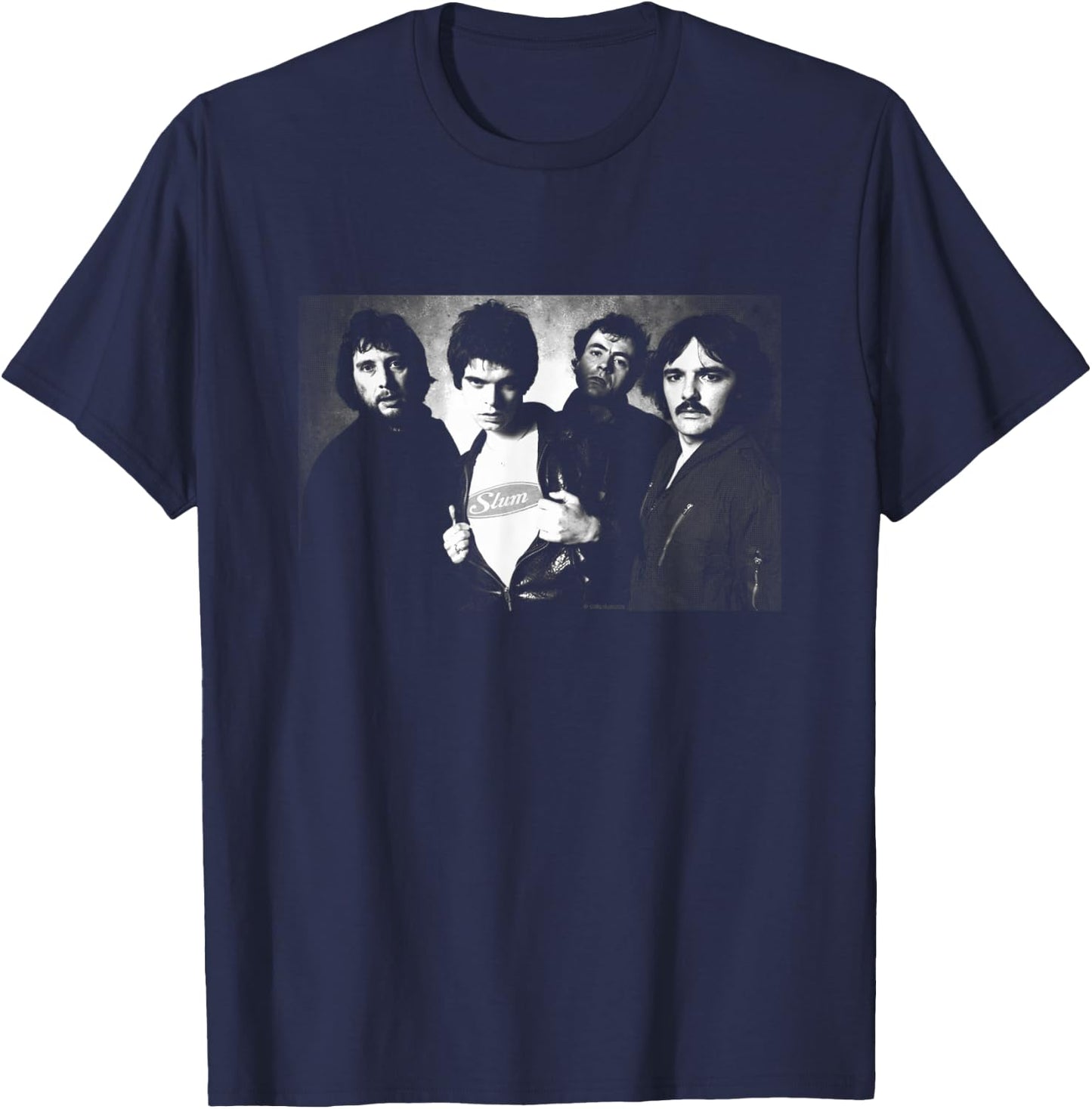 The Stranglers Band Portrait 1977 By Allan Ballard T-Shirt - T-Shirt | Navy