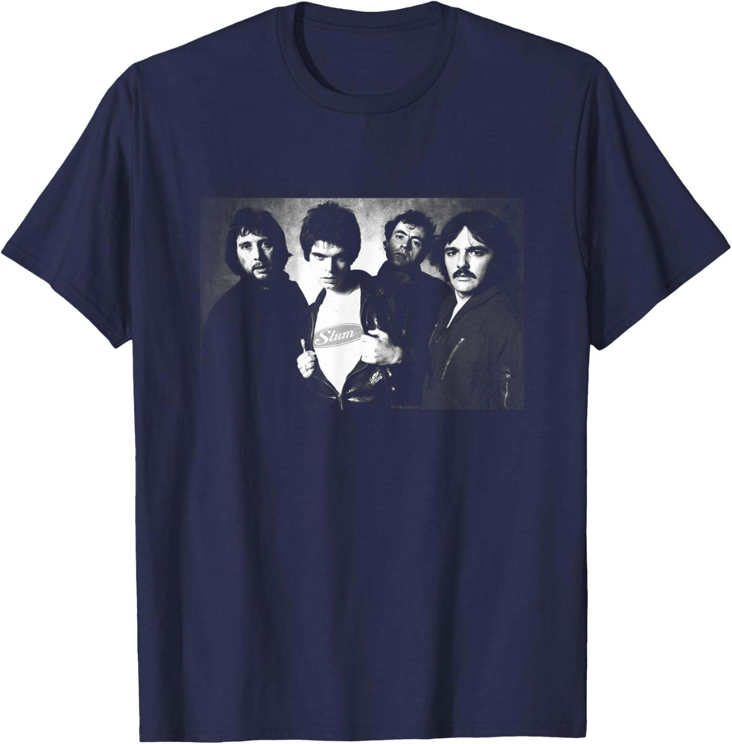 The Stranglers Band Portrait 1977 By Allan Ballard T-Shirt - T-Shirt | Navy