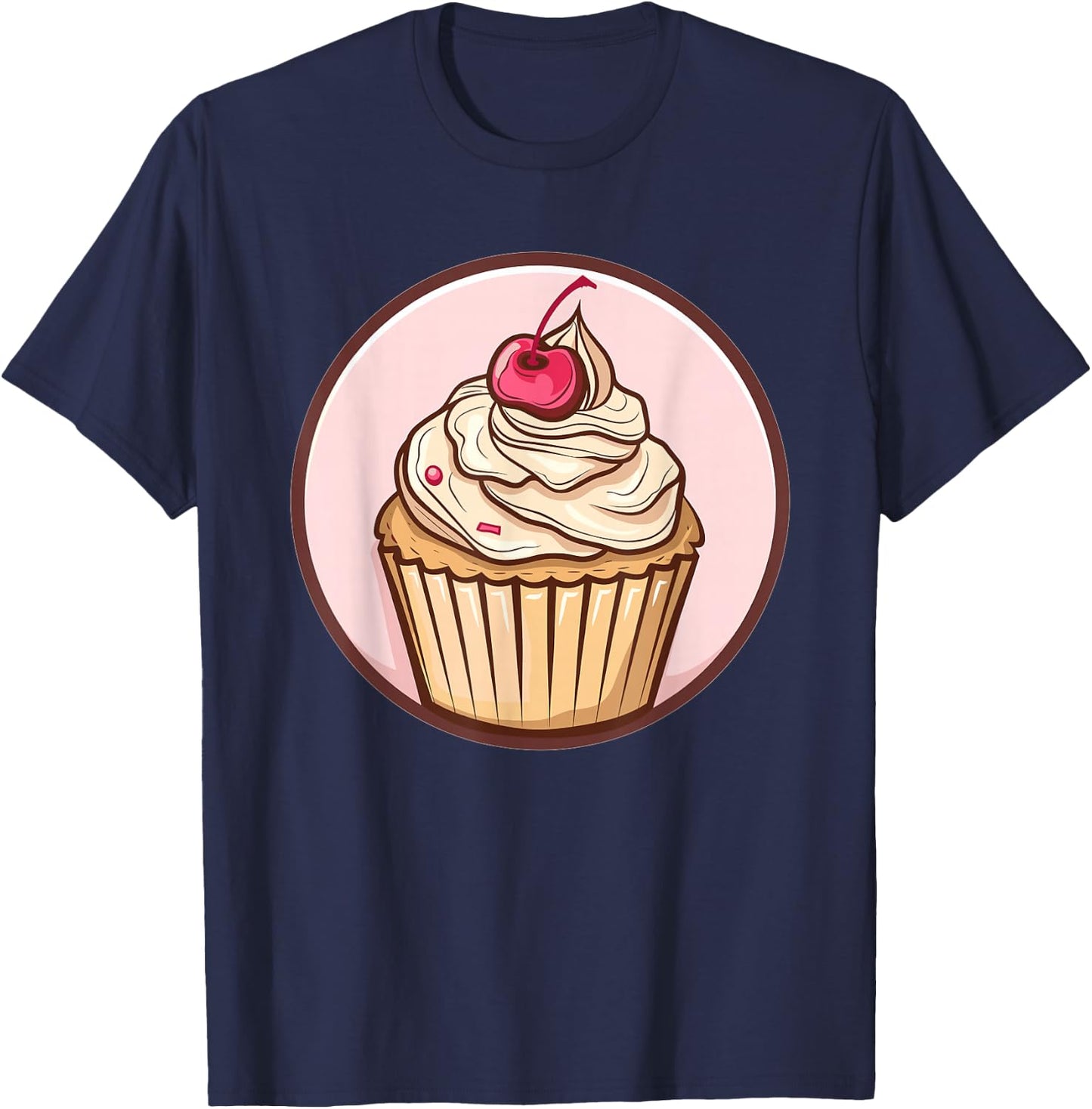 Retro Cupcake T-Shirt - T-Shirt | Navy