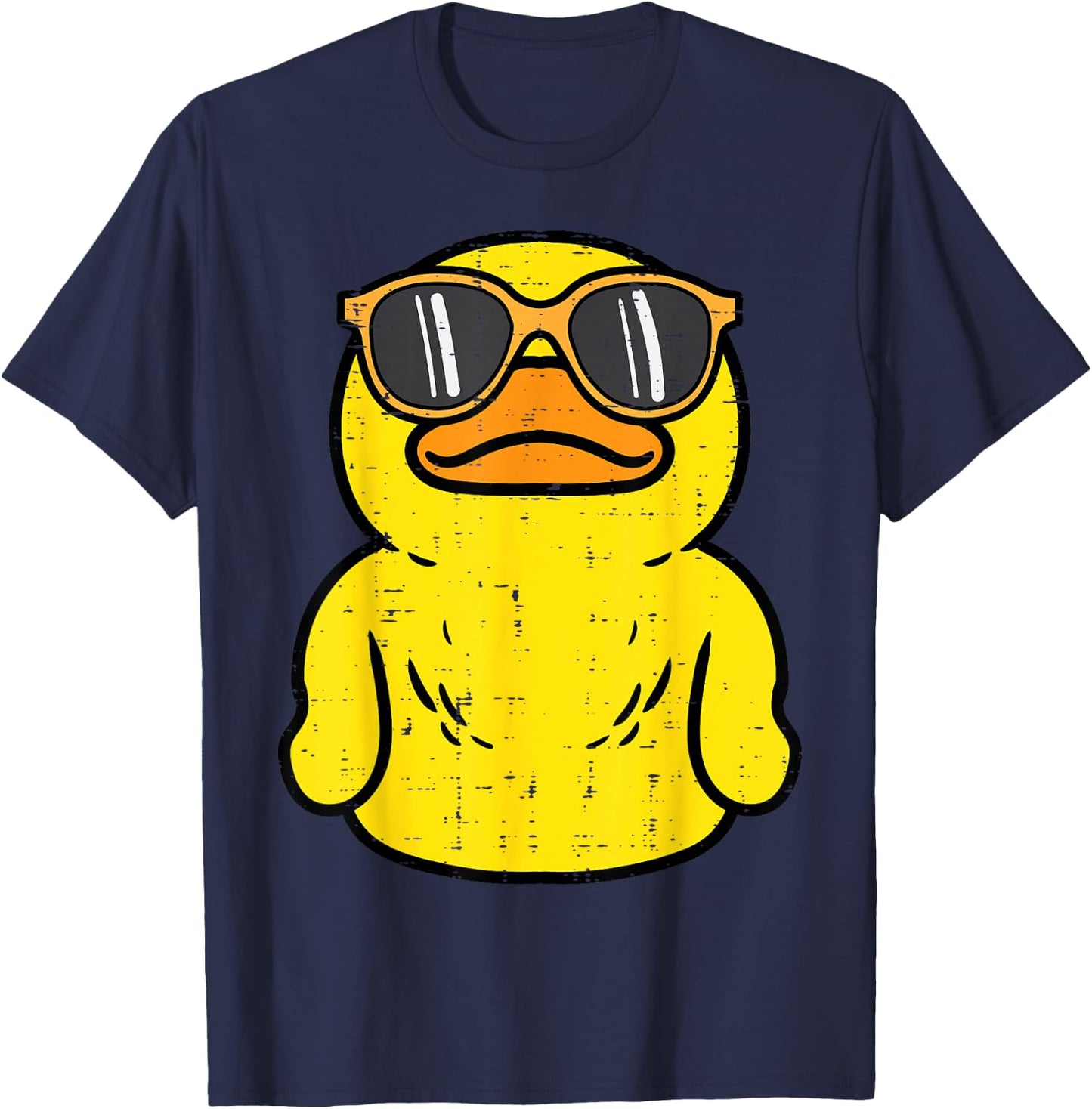 Rubber Duck Sunglasses Cool Boys Girls Kid Toddler Women Men T-Shirt - T-Shirt | Navy