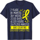 7 Years Childhood Cancer Free Awareness Ribbon Movement T-Shirt - T-Shirt | Navy