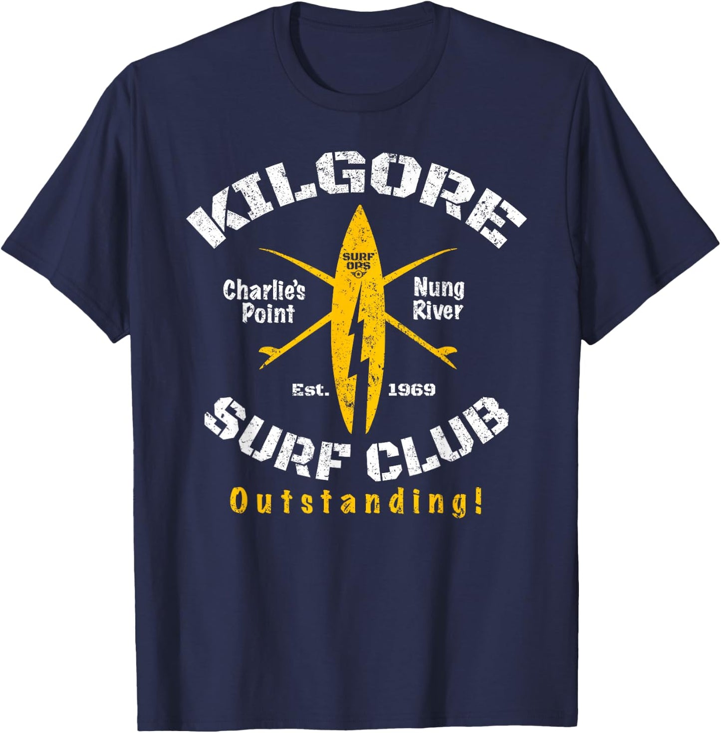 Surf Ops Kilgore Surf Club OUTSTANDING T-Shirt - T-Shirt | Navy