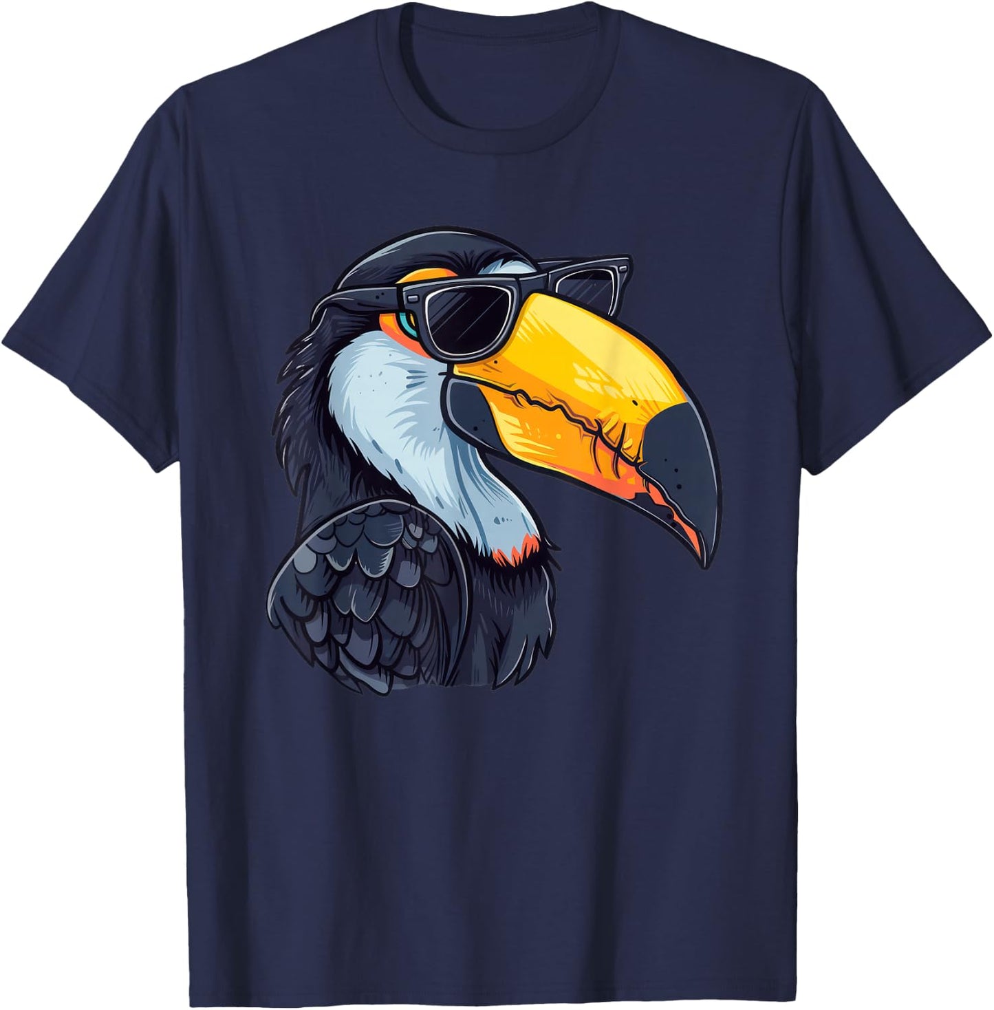Ätoucan. Toucan Sunglasses Tucan , Small, Black T-Shirt - T-Shirt | Navy