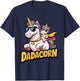 Dadacorn Unicorn Dad and Kid - Best Father's Day Funny T-Shirt - T-Shirt | Navy