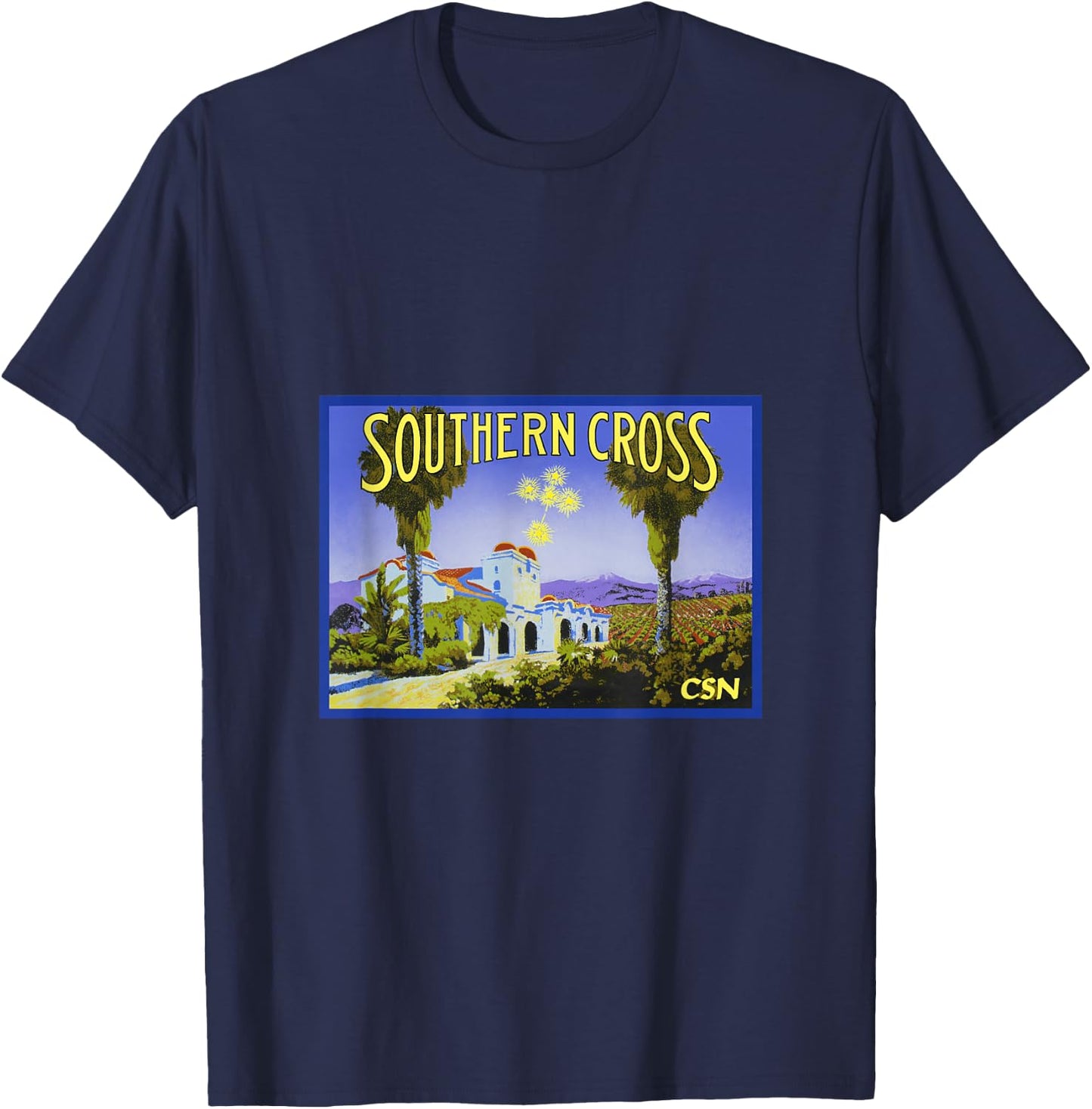 Crosby Stills & Nash - Southern Cross T-Shirt - T-Shirt | Navy