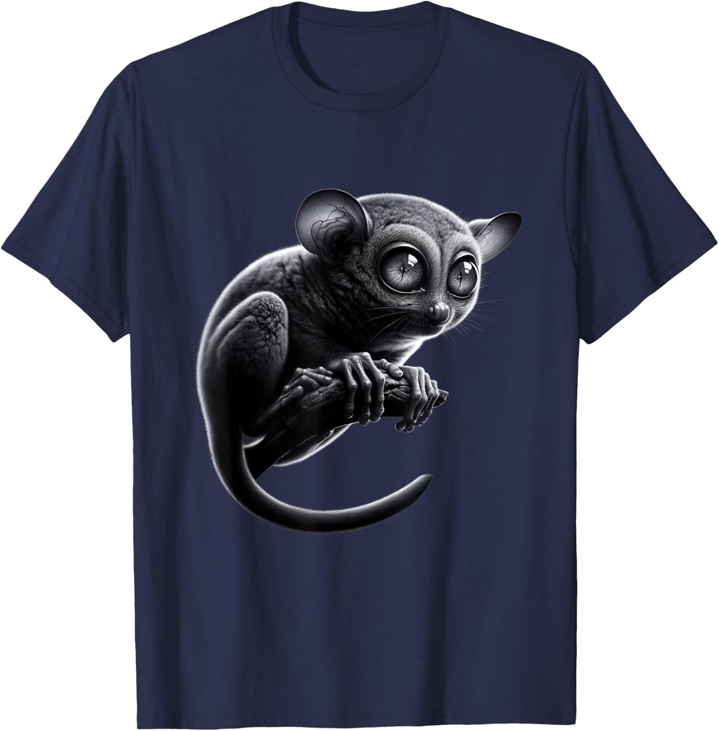 Cute Colorful Tarsier Art Phillippines Bohol Monkey Tarsier T-Shirt - T-Shirt | Navy
