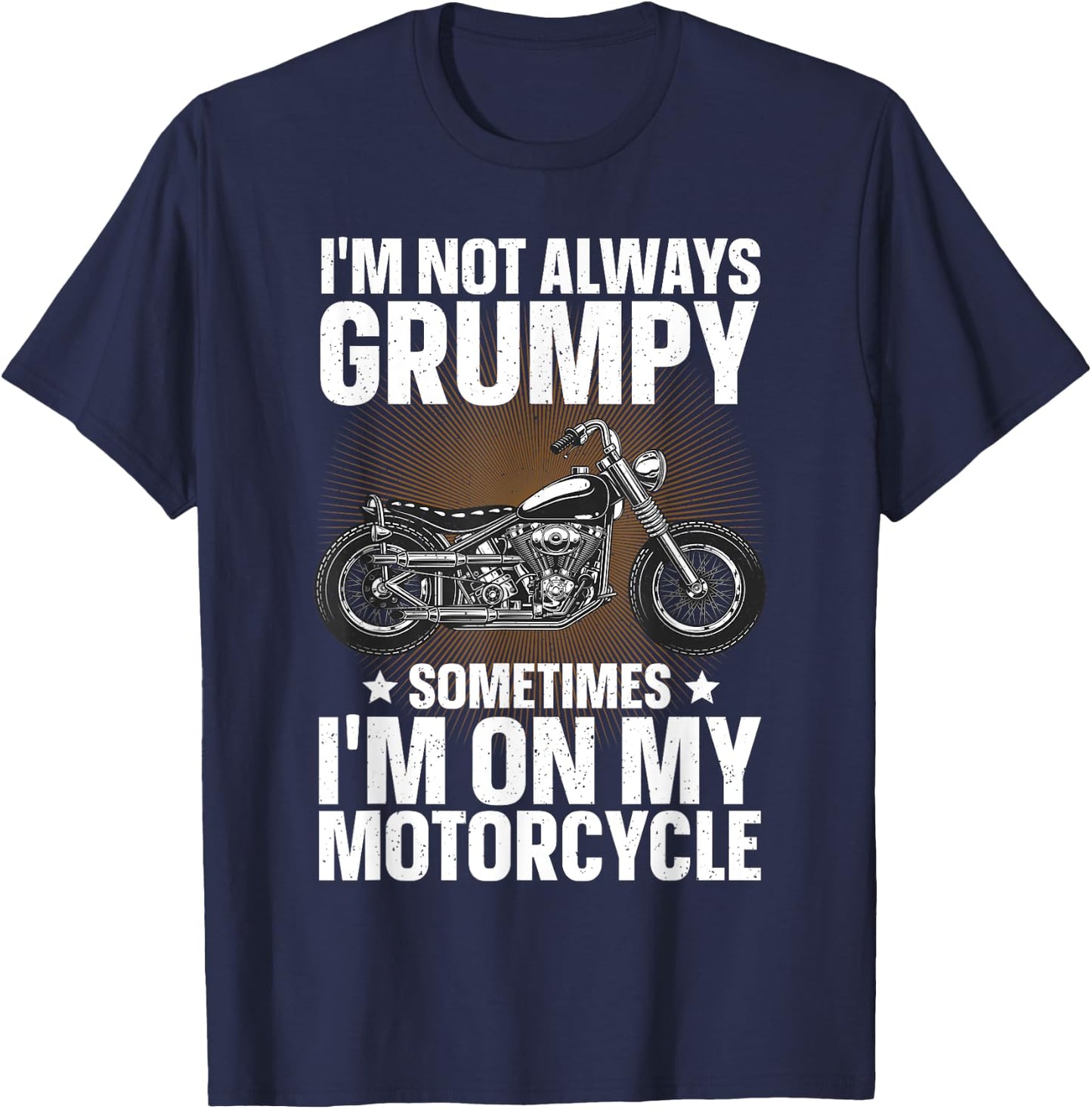 Motorcycle Rider Art Women Dad Motorcycle Bike Lover T-Shirt - T-Shirt | Navy