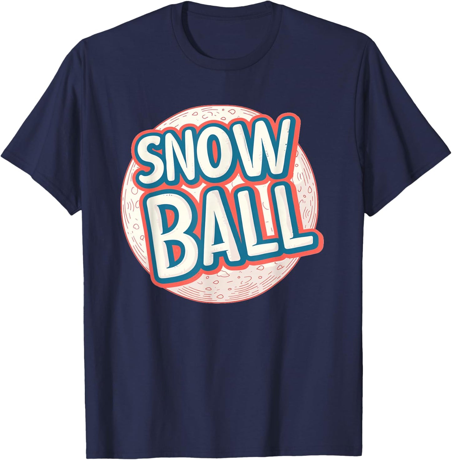Pretty Snowball Costume for funny Adults and Kids T-Shirt - T-Shirt | Navy