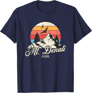 Mount Denali Souvenir / Mt. Denali T-Shirt - T-Shirt | Navy
