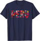 Peru Lover - Floral Peruvian Vacation Souvenir , Small, Black T-Shirt - T-Shirt | Navy