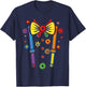 Clown Costume Circus Birthday Party Halloween Men Women Kids T-Shirt - T-Shirt | Navy